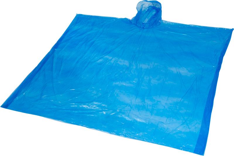 Ziva disposable rain poncho with storage pouch
