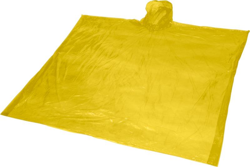 Ziva disposable rain poncho with storage pouch