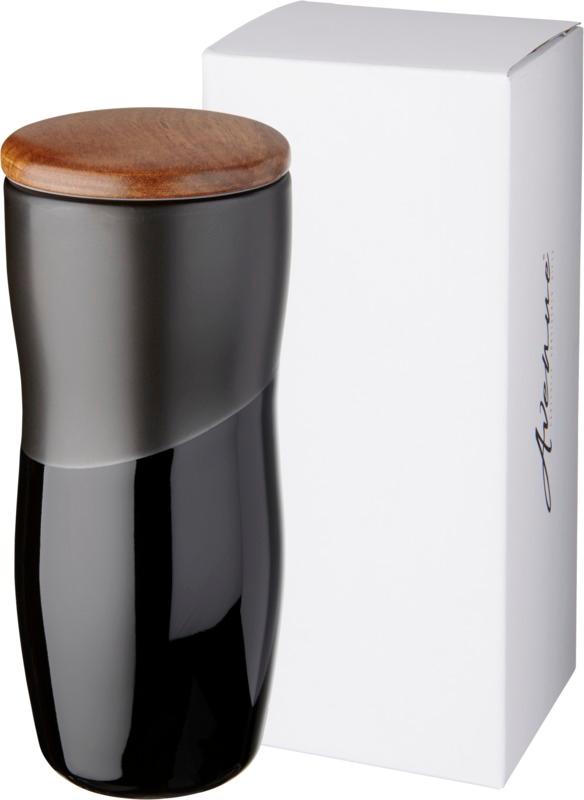 Reno 370 ml double-walled ceramic tumbler