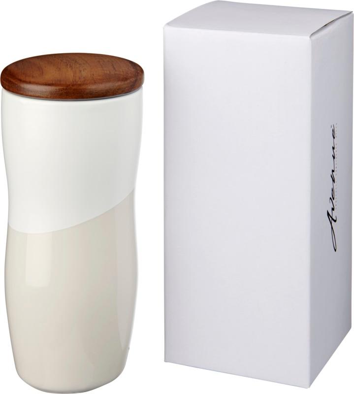 Reno 370 ml double-walled ceramic tumbler