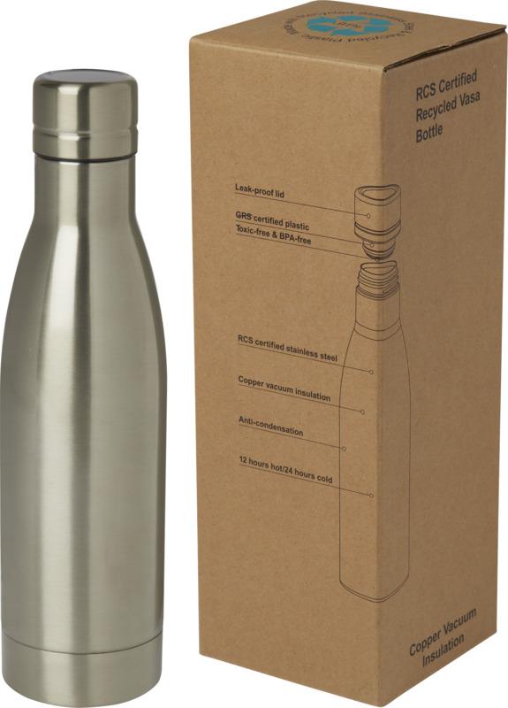 Vasa 500 ml RCS certified recycled stainless steel copper vacuum insulated bottle