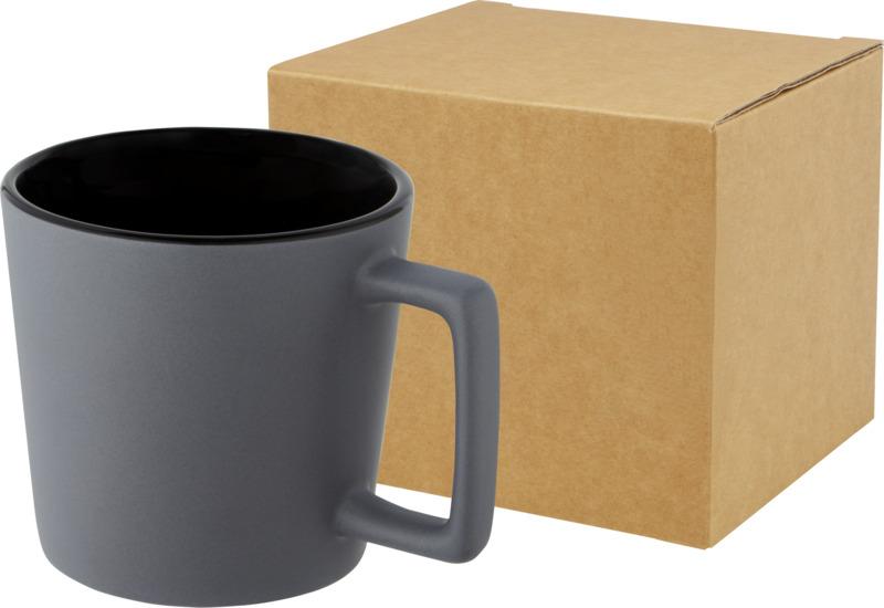 Cali 370 ml ceramic mug with matt finish