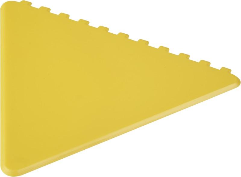 Frosty triangular recycled plastic ice scraper