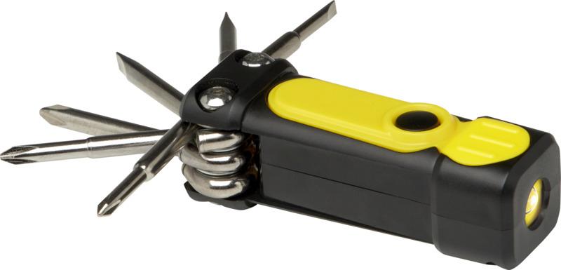 Octo 8-in-1 RCS recycled plastic screwdriver set with torch