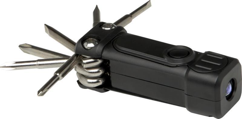 Octo 8-in-1 RCS recycled plastic screwdriver set with torch