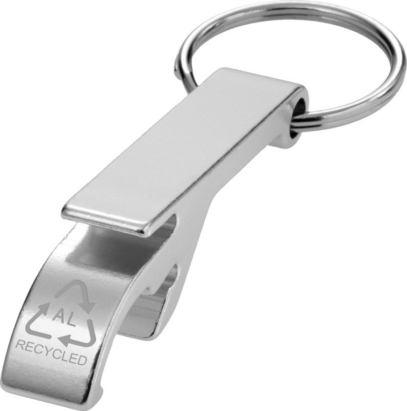 Tao RCS recycled aluminium bottle and can opener with keychain 