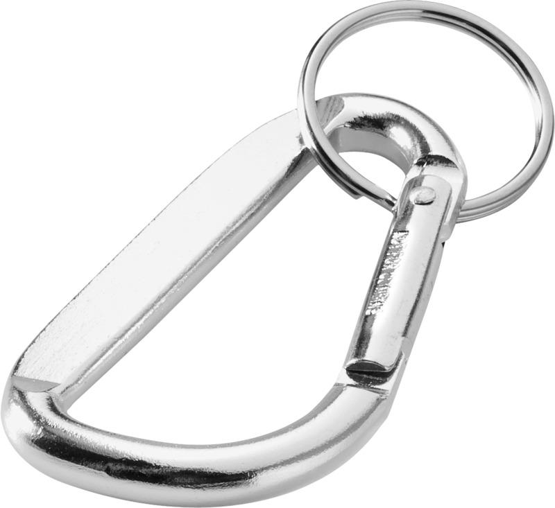 Timor RCS recycled aluminium carabiner keychain