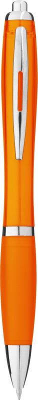 Nash ballpoint pen with coloured barrel and grip