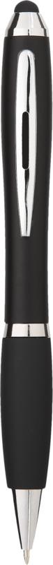 Nash coloured stylus ballpoint pen with black grip