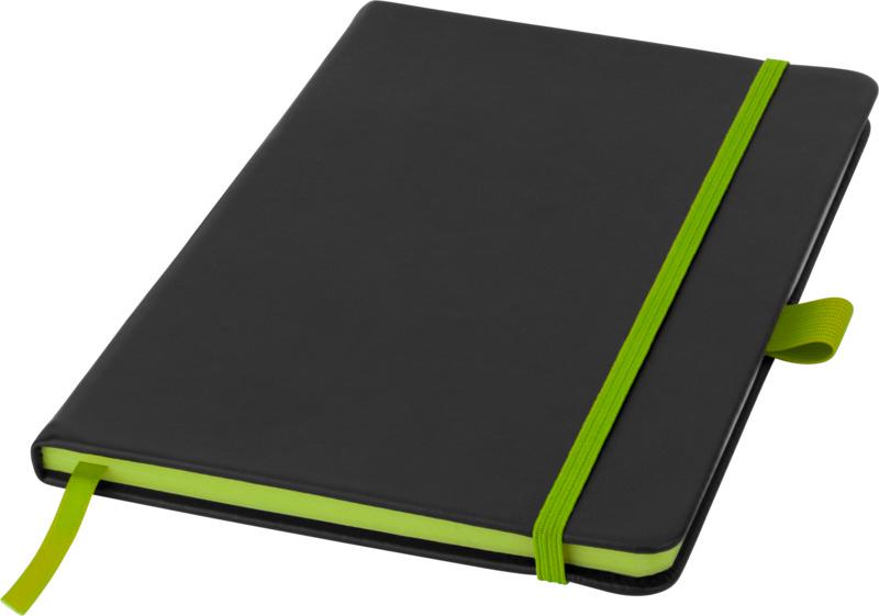 Colour-edge A5 hard cover notebook