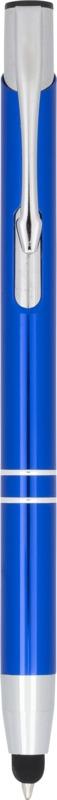 Moneta anodized aluminium click stylus ballpoint pen