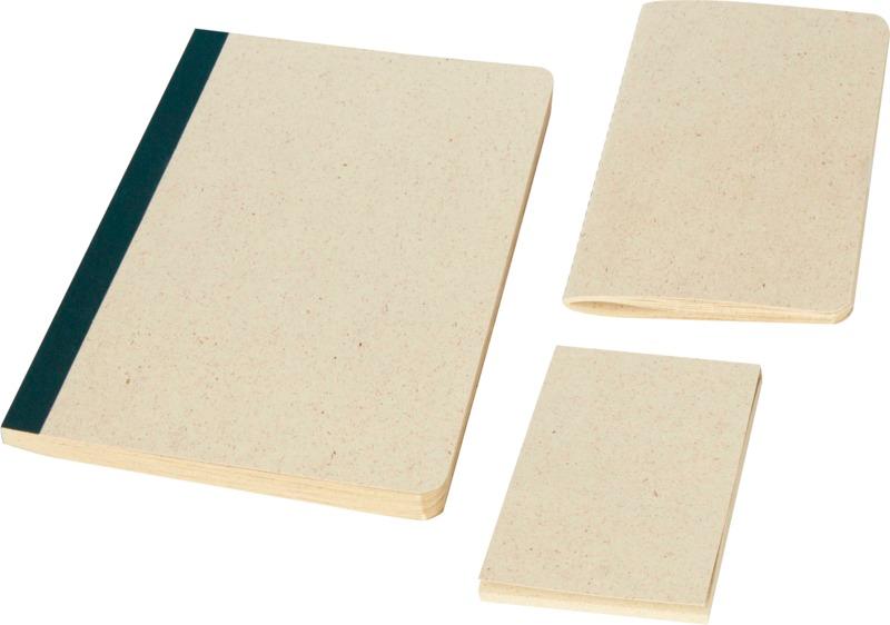 Verde 3-piece grass paper stationery gift set
