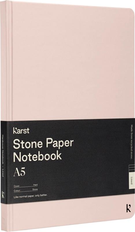 Karst® A5 stone paper hardcover notebook - lined