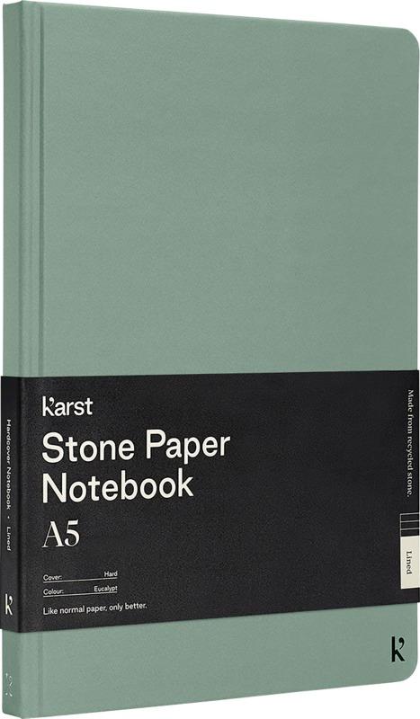 Karst® A5 stone paper hardcover notebook - lined