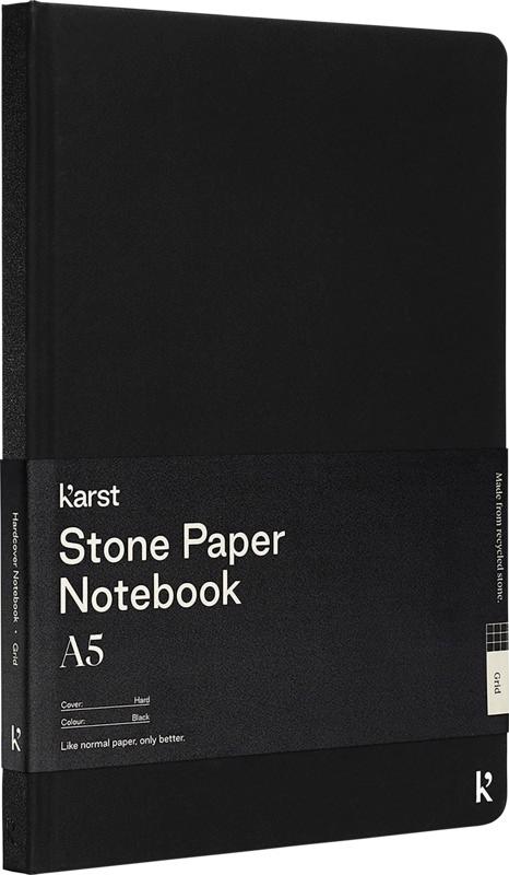 Karst® A5 stone paper hardcover notebook - squared