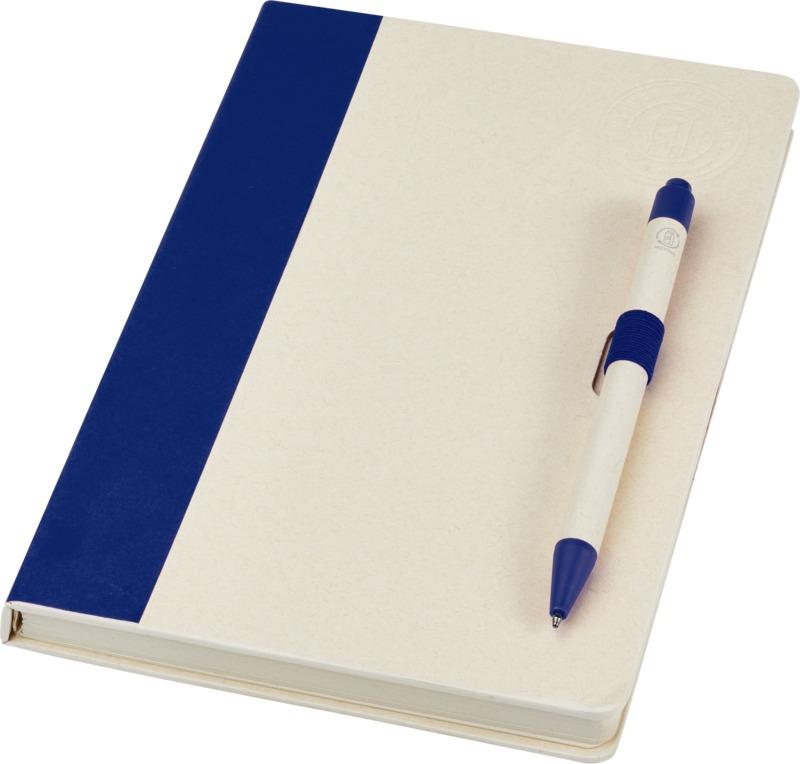 Dairy Dream A5 size reference recycled milk cartons notebook and ballpoint pen set