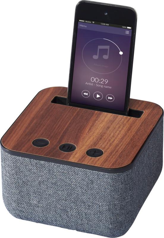 Shae fabric and wood Bluetooth® speaker