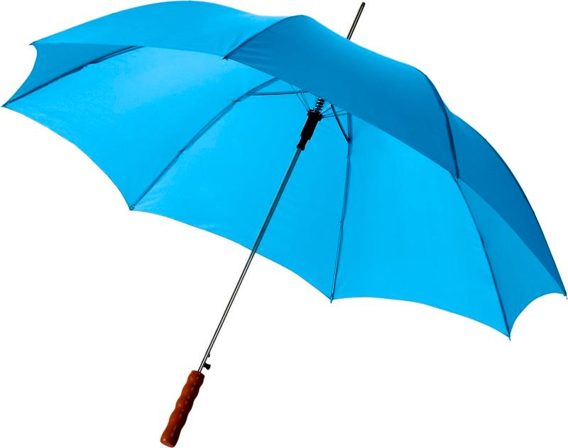 Lisa 23" auto open umbrella with wooden handle