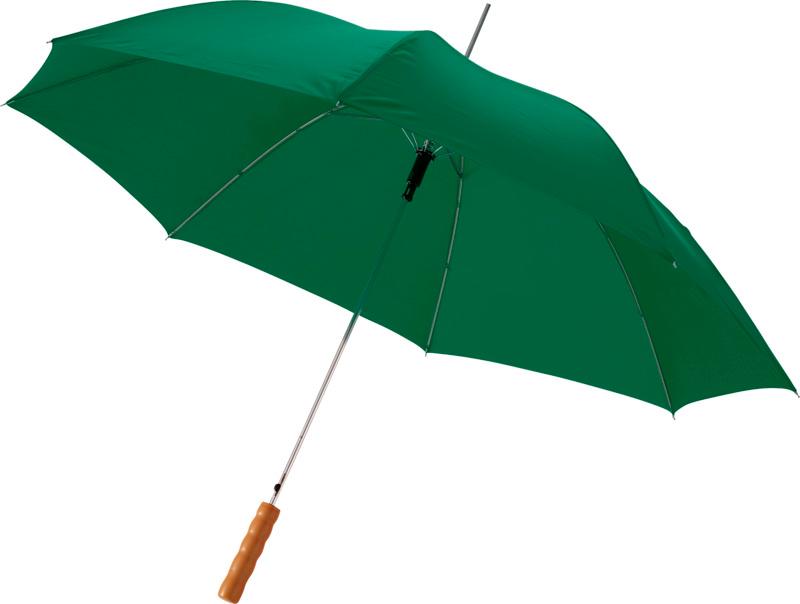 Lisa 23" auto open umbrella with wooden handle
