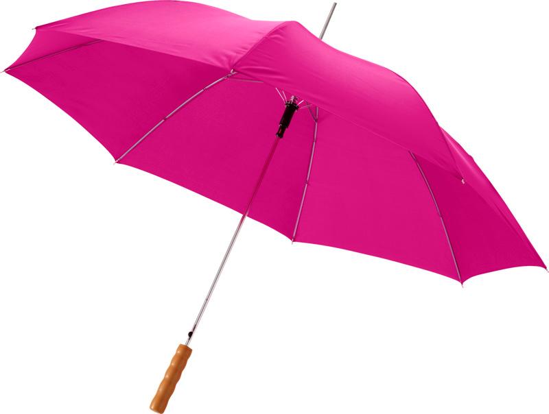 Lisa 23" auto open umbrella with wooden handle