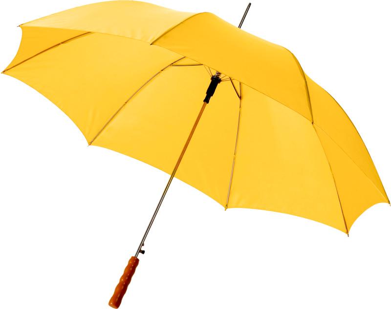 Lisa 23" auto open umbrella with wooden handle