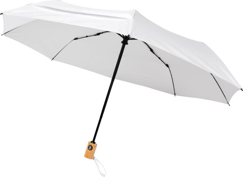 Bo 21" foldable auto open/close recycled PET umbrella