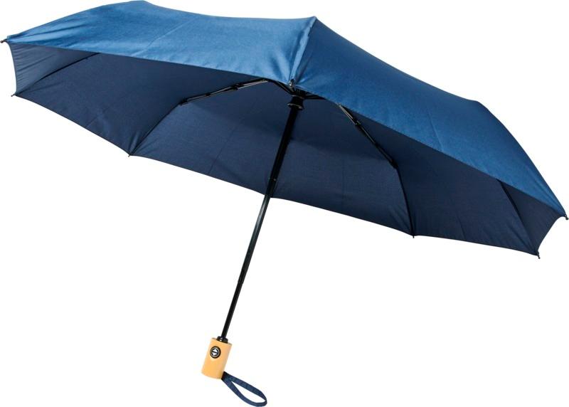 Bo 21" foldable auto open/close recycled PET umbrella