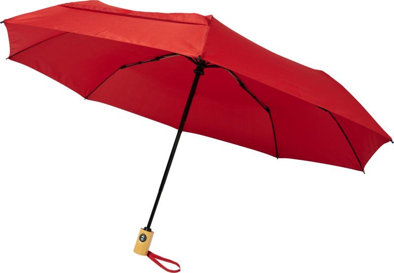 Bo 21" foldable auto open/close recycled PET umbrella