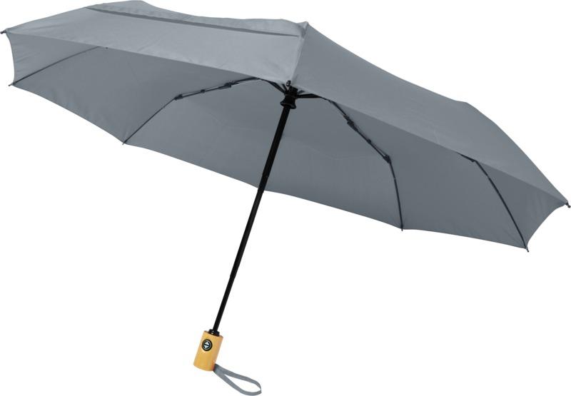 Bo 21" foldable auto open/close recycled PET umbrella