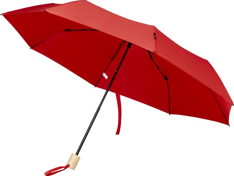 Birgit 21'' foldable windproof recycled PET umbrella