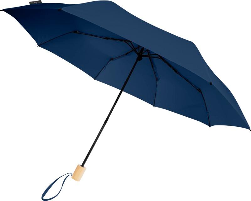 Birgit 21'' foldable windproof recycled PET umbrella