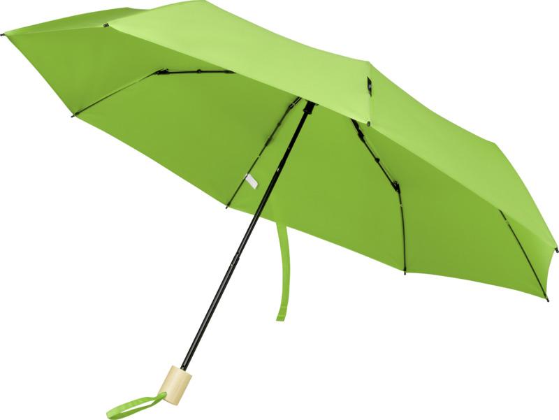 Birgit 21'' foldable windproof recycled PET umbrella