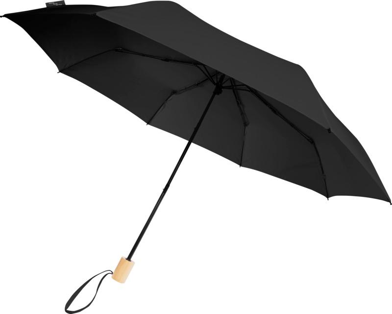 Birgit 21'' foldable windproof recycled PET umbrella