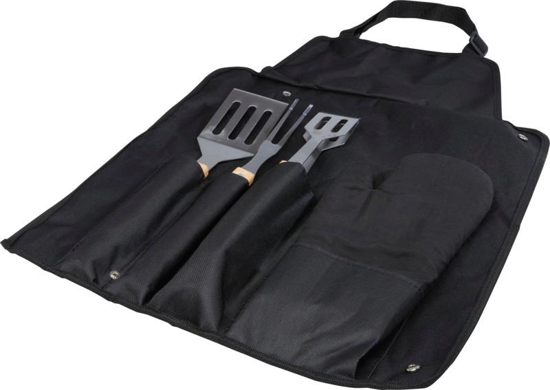 Gril 3-piece BBQ tools set and glove 
