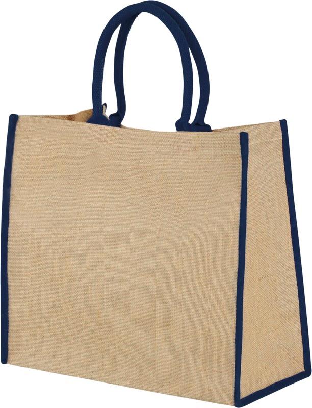 Harry coloured edge jute tote bag 25L