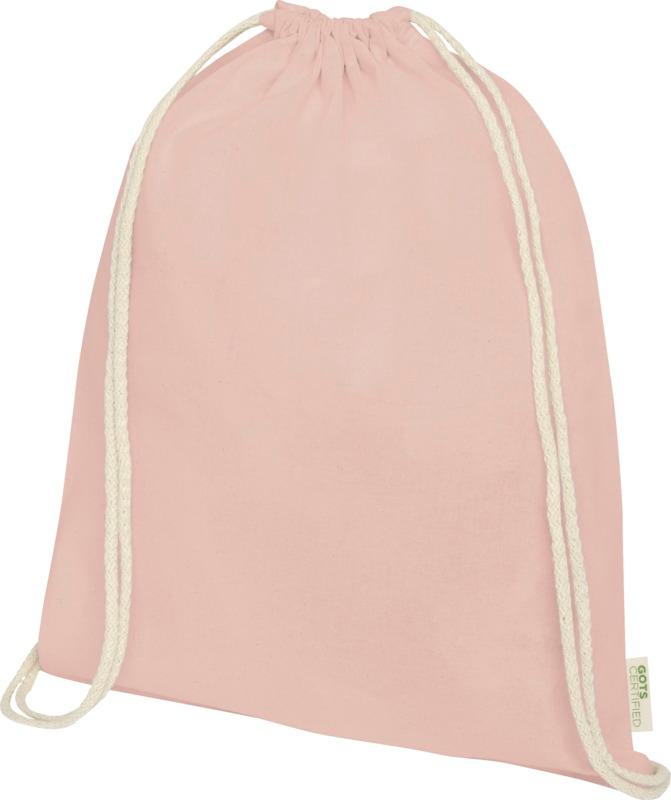 Orissa 100 g/m² GOTS organic cotton drawstring bag 5L