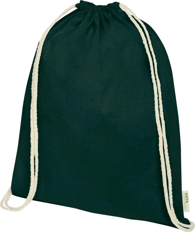 Orissa 140 g/m² GOTS organic cotton drawstring bag 5L