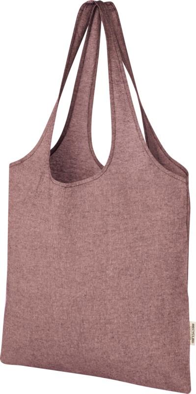 Pheebs 150 g/m² recycled cotton trendy tote bag 7L