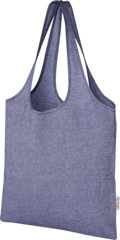 Pheebs 150 g/m² recycled cotton trendy tote bag 7L