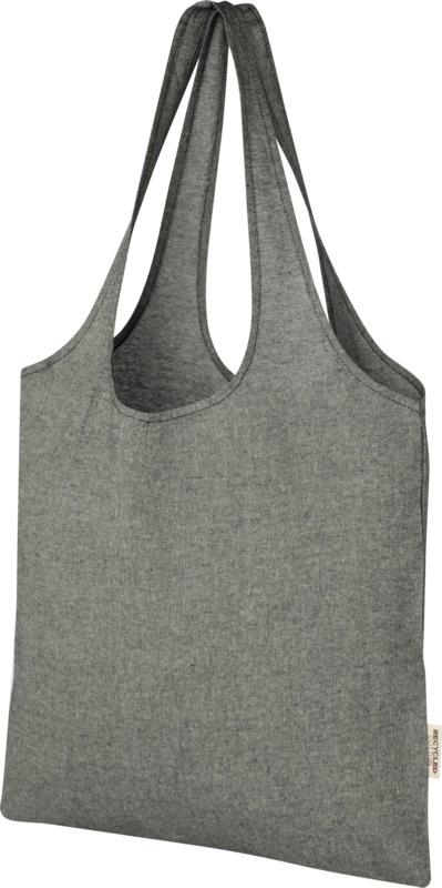 Pheebs 150 g/m² recycled cotton trendy tote bag 7L