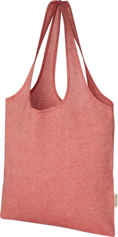 Pheebs 150 g/m² recycled cotton trendy tote bag 7L
