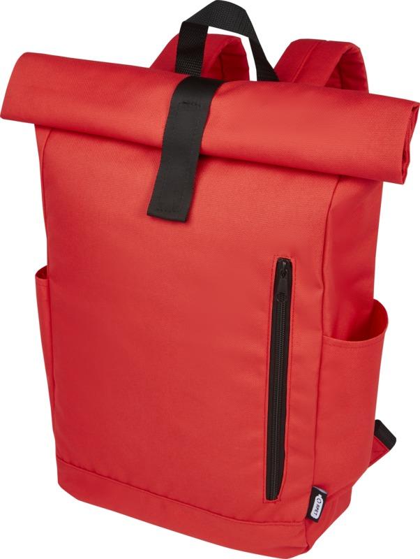 Byron 15.6" GRS RPET roll-top backpack 18L
