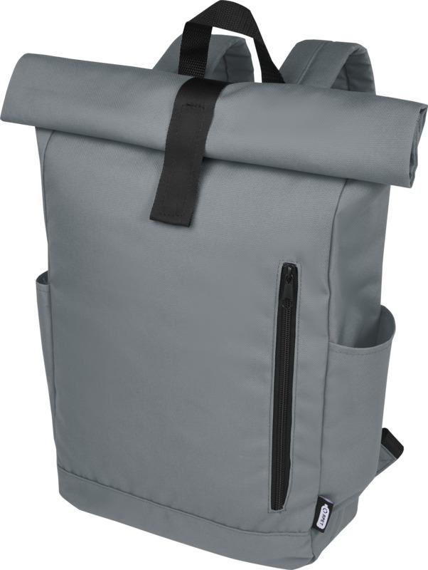 Byron 15.6" GRS RPET roll-top backpack 18L