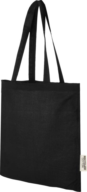 Madras 140 g/m2 GRS recycled cotton tote bag 7L