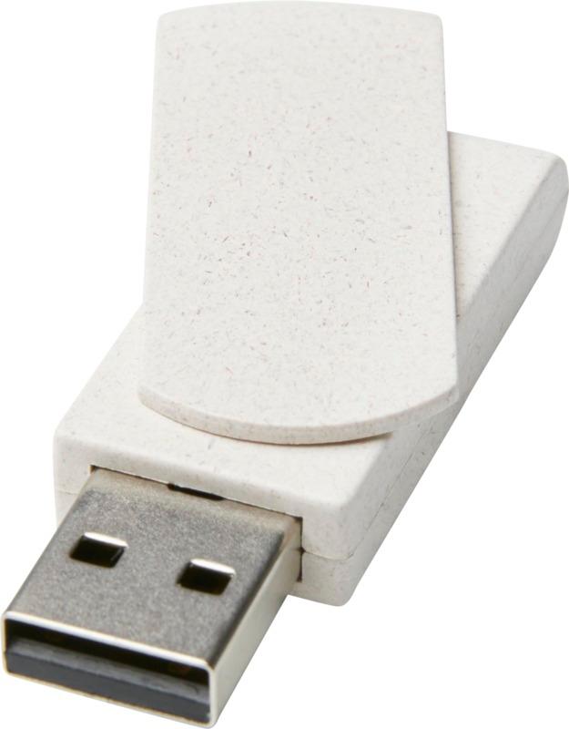 Rotate 4GB wheat straw USB flash drive