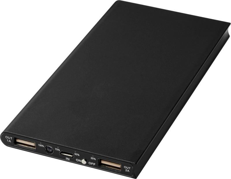 Plate 8000 mAh aluminium power bank