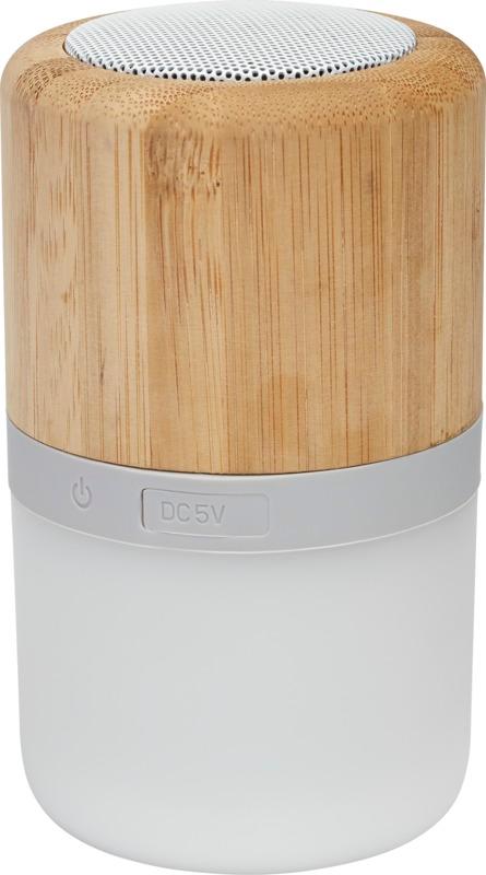 Aurea bamboo Bluetooth® speaker with light 