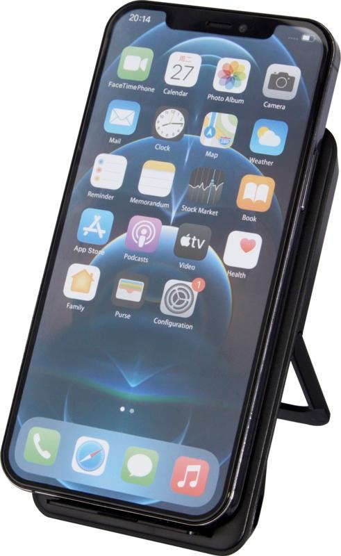 Loop 10W recycled plastic wireless charging pad with phone stand
