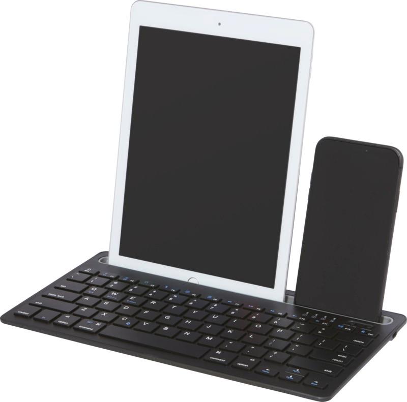 Hybrid multi-device keyboard with stand
