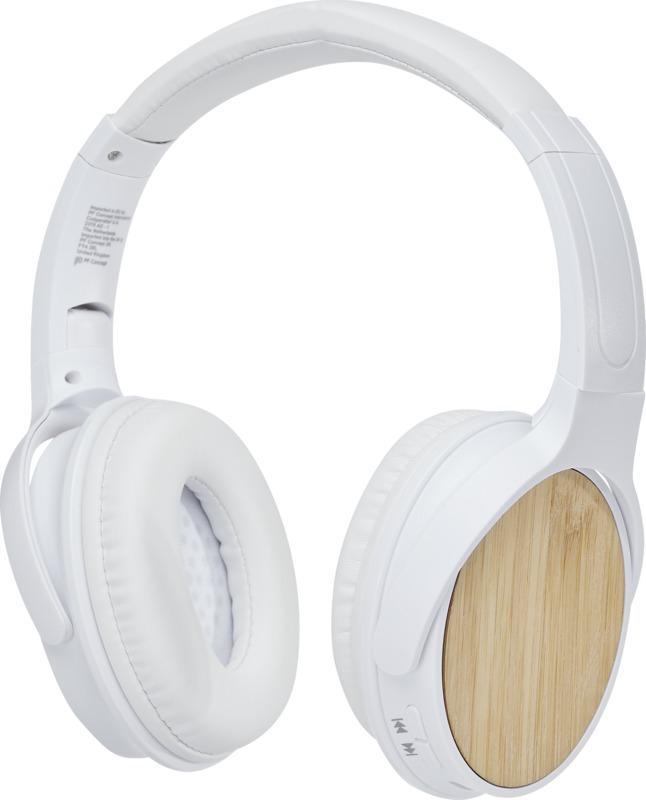 Athos bamboo Bluetooth® headphones with microphone
